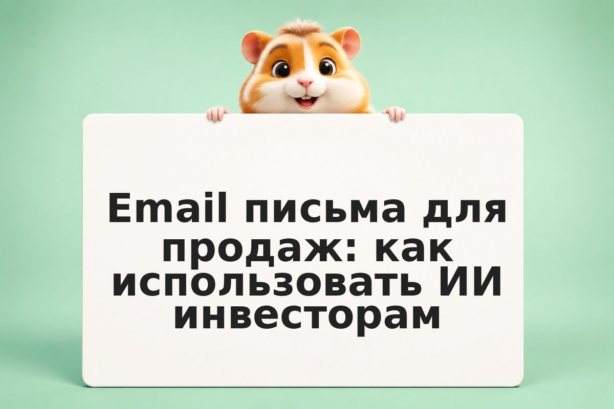 Email письма для продаж: как использовать ИИ инвесторам
