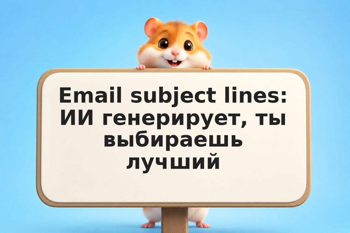 Email subject lines: ИИ генерирует, ты выбираешь лучший