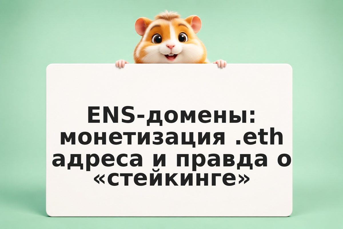 ENS-домены: монетизация .eth адреса и правда о «стейкинге»