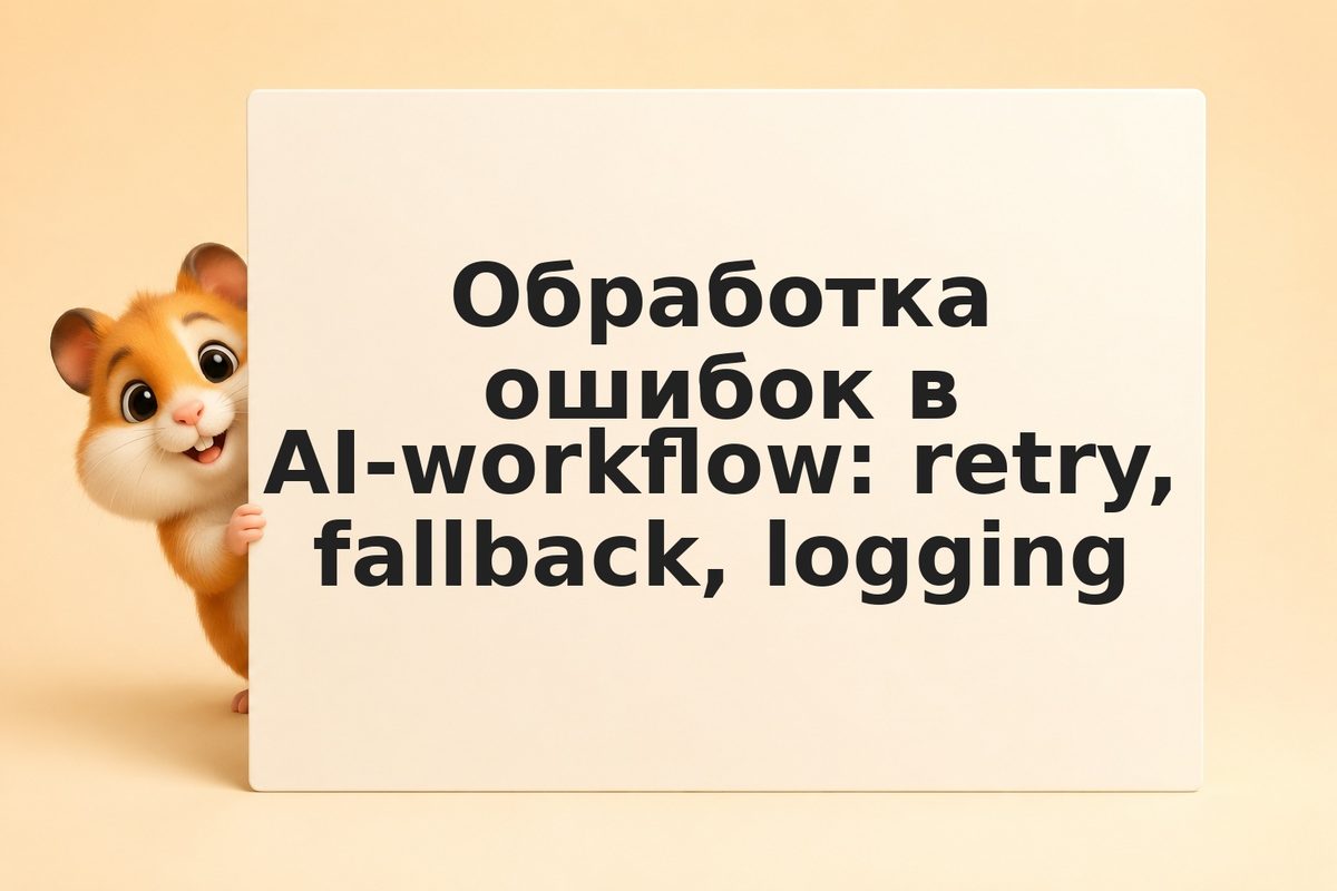Обработка ошибок в AI-workflow: retry, fallback, logging
