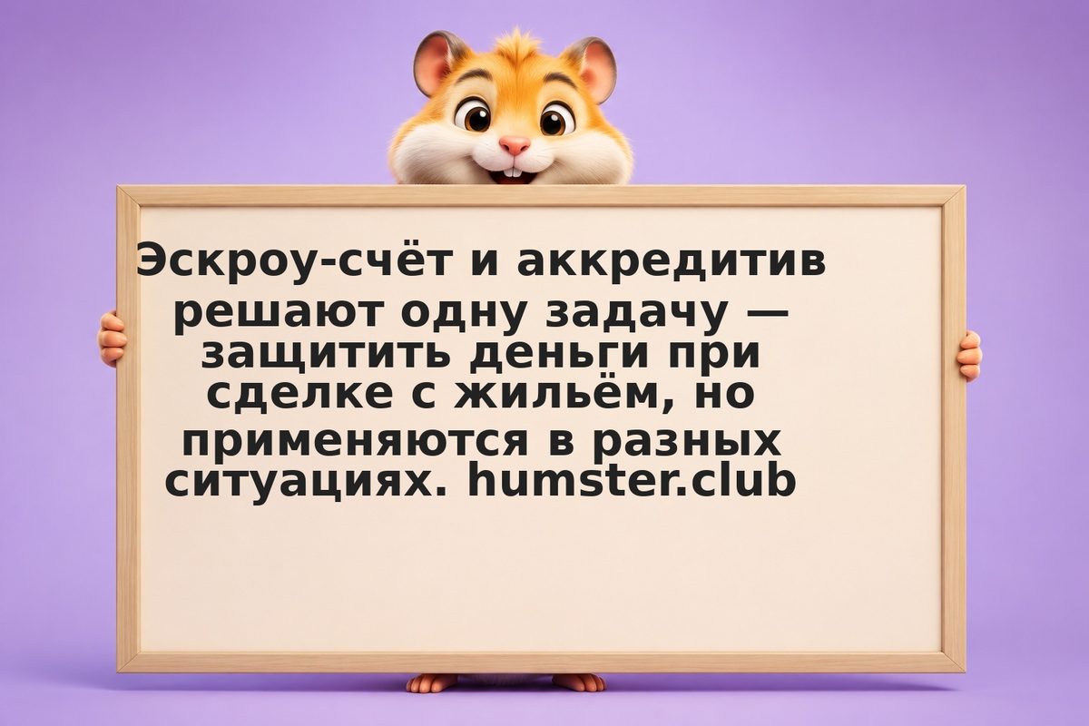 Эскроу-счёт или аккредитив при покупке жилья в 2026