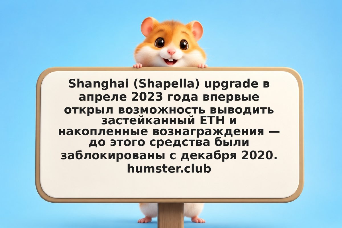 Ethereum и Shanghai upgrade: что изменилось для стейкеров