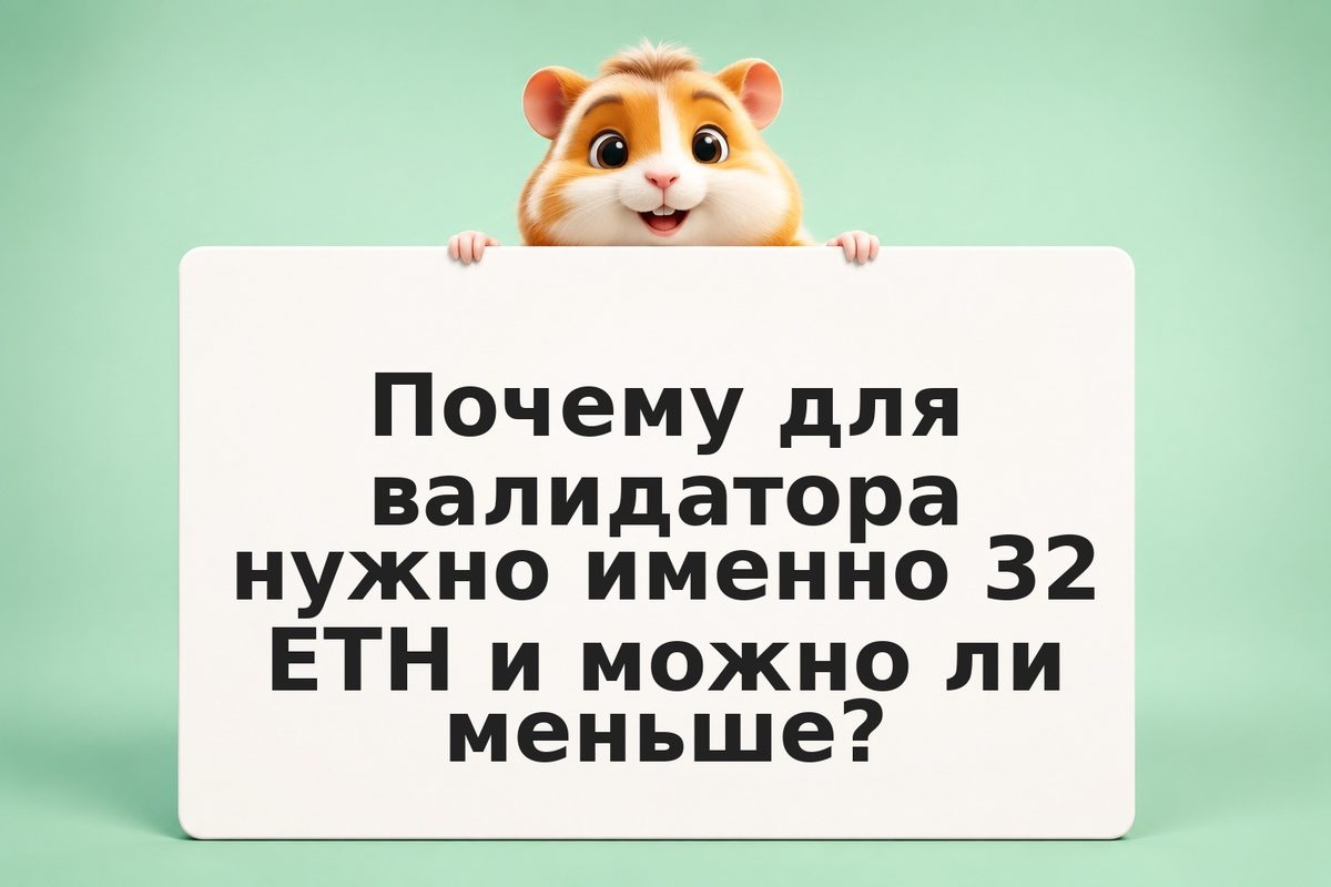 Запустить валидатор Ethereum: сколько нужно, что даёт и каковы риски