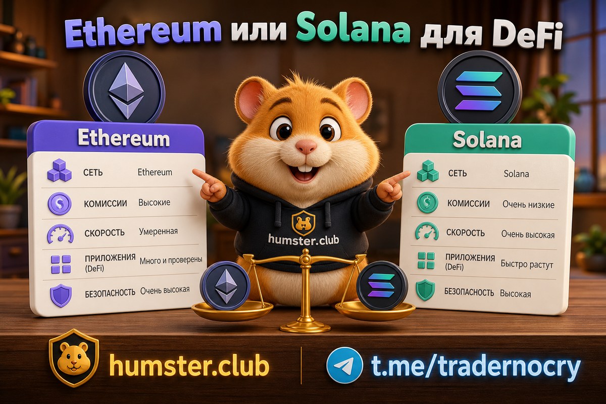Ethereum против Solana для DeFi: где лучше строить инвестиционную стратегию в 20