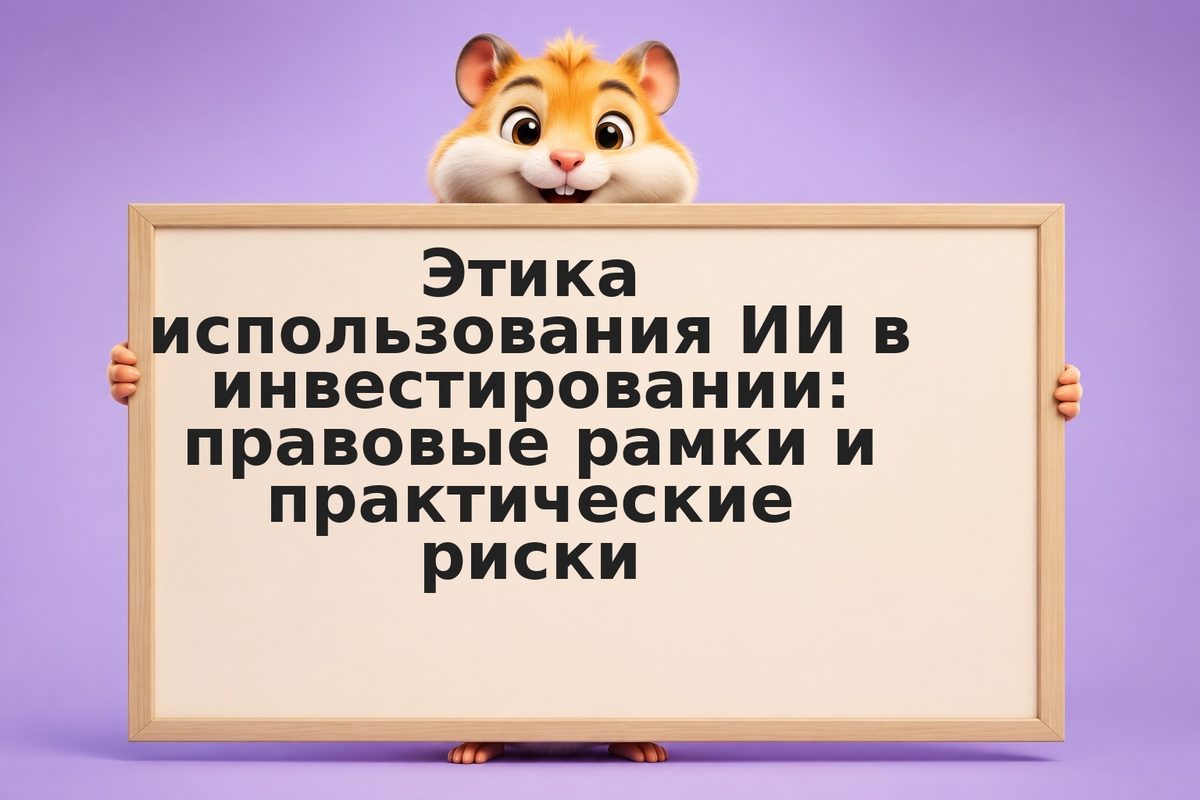 Этика использования ИИ в инвестировании: правовые рамки и практические риски