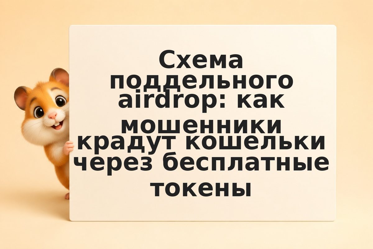 Схема поддельного airdrop: как мошенники крадут кошельки через бесплатные токены