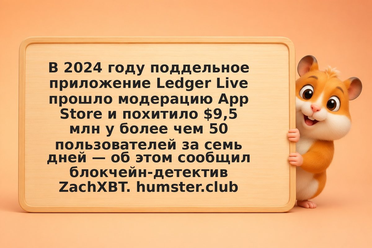 Фальшивое Ledger Live в App Store: как подделка украла $9,5 млн за одну неделю