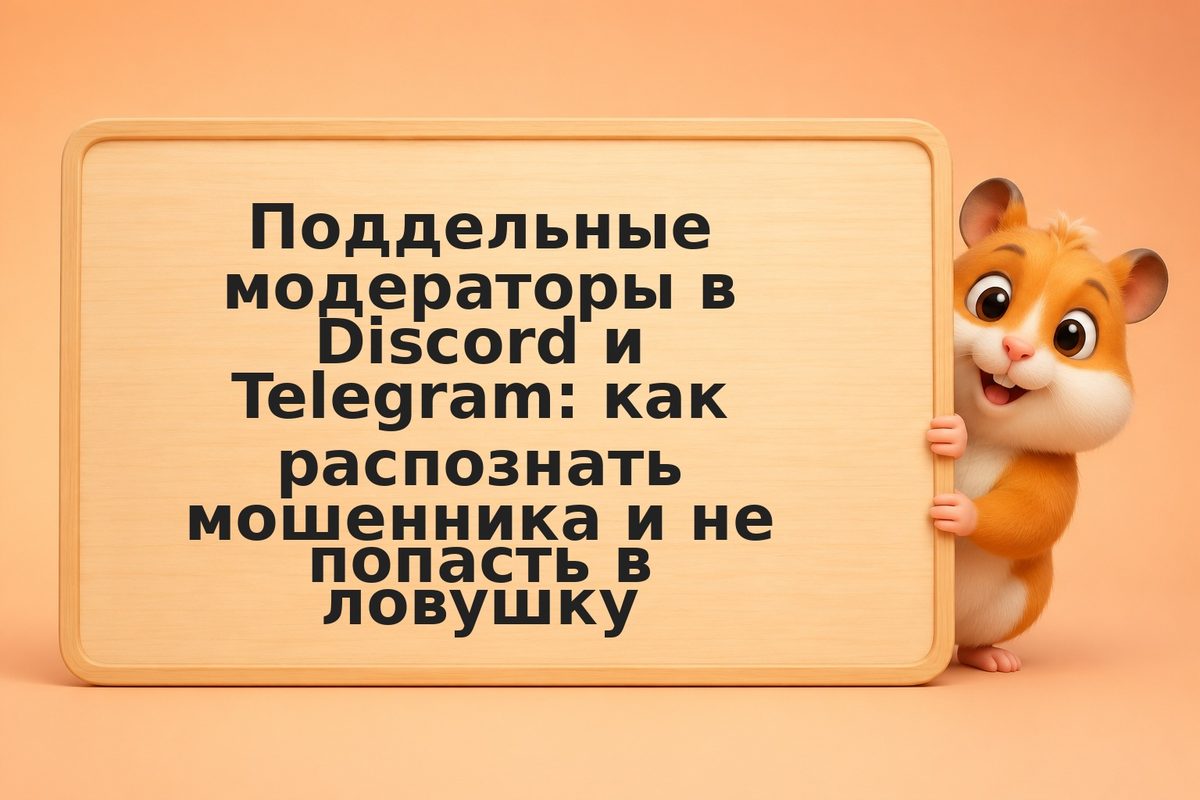 Поддельные модераторы в Discord и Telegram: как распознать мошенника и не попаст