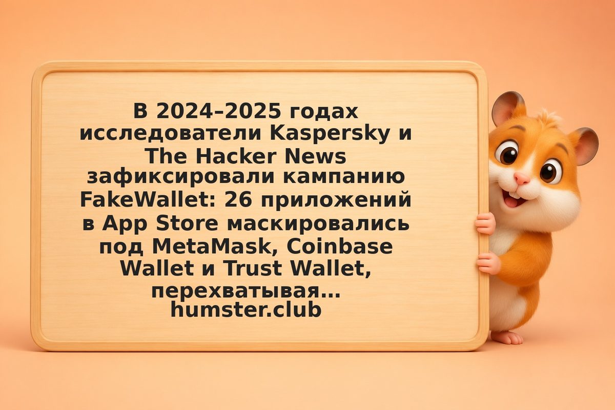 FakeWallet-кампания: 26 поддельных криптокошельков в App Store крали seed-фразы 