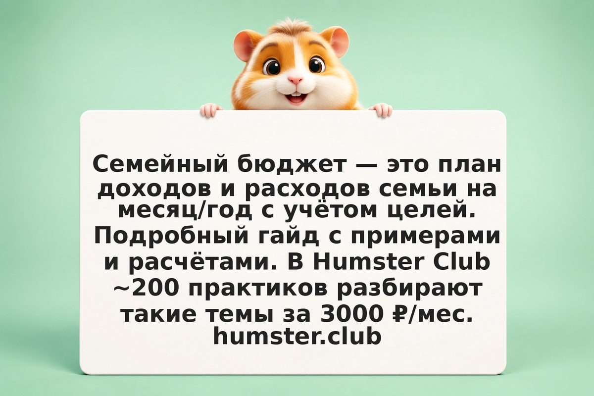 Как составить семейный бюджет
