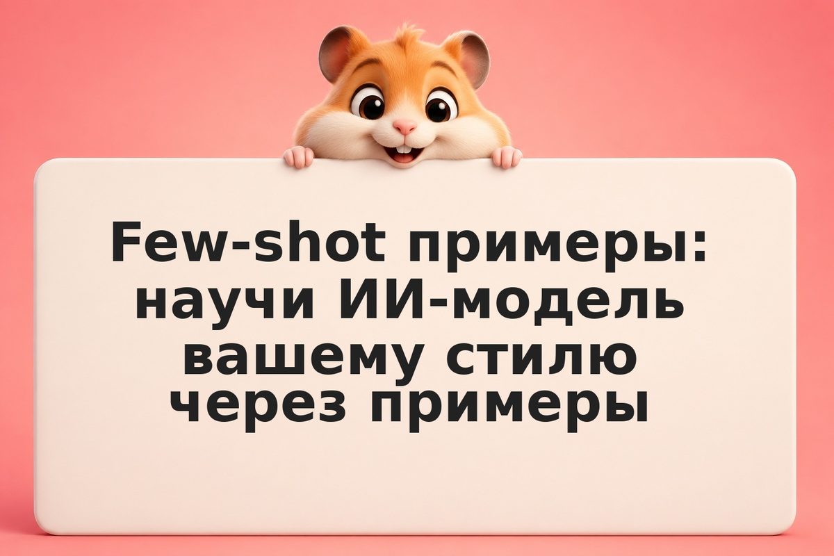 Few-shot примеры: научи ИИ-модель вашему стилю через примеры