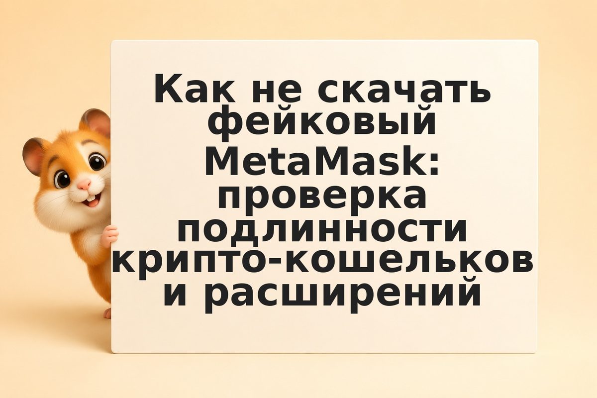 Как не скачать фейковый MetaMask: проверка подлинности крипто-кошельков и расшир