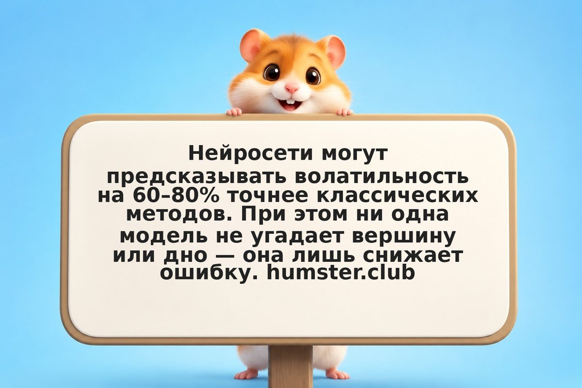 Точность модели волатильности: как нейросеть угадывает колебания рынка