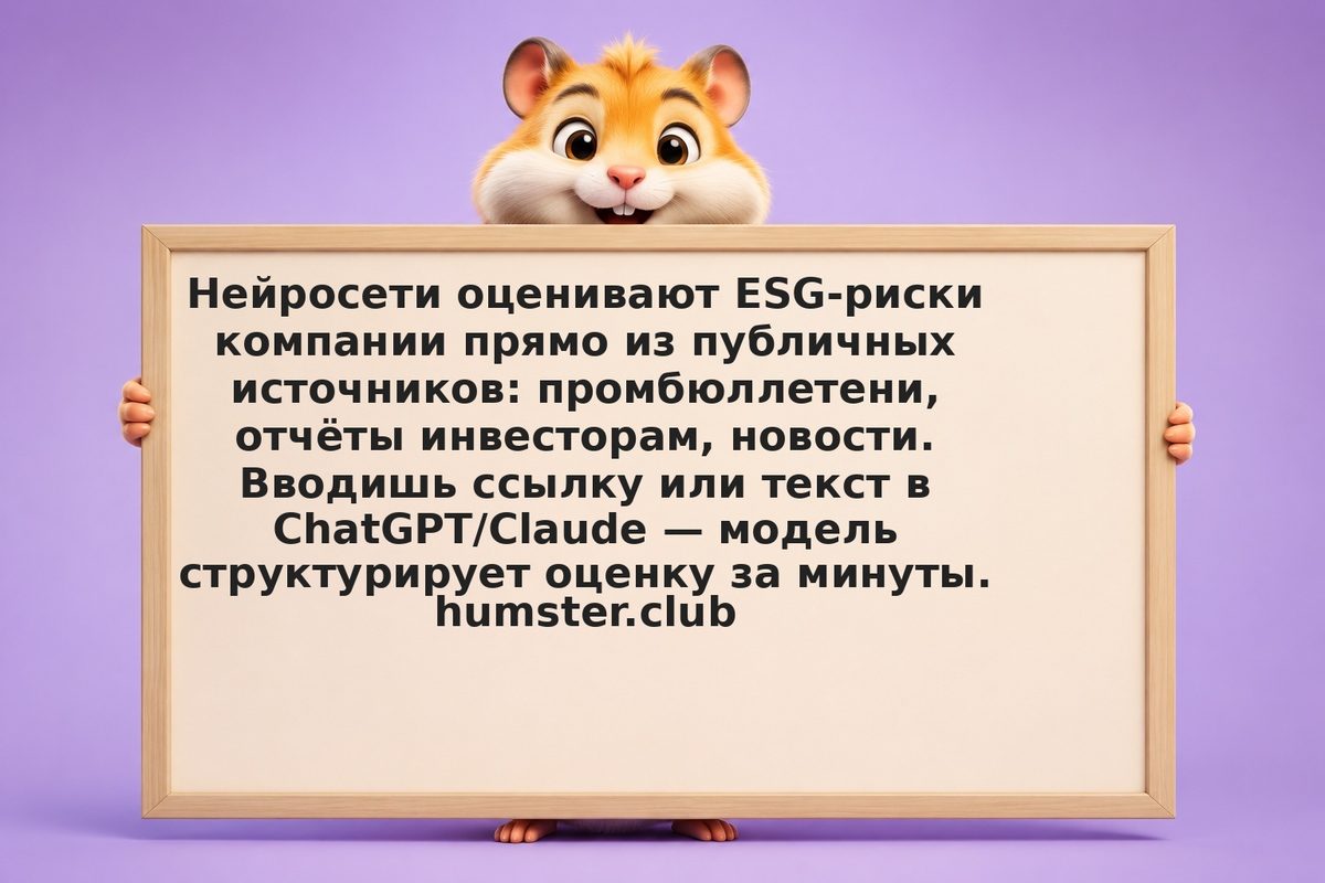Анализ ESG с помощью нейросетей: от экодефектов до рисков управления