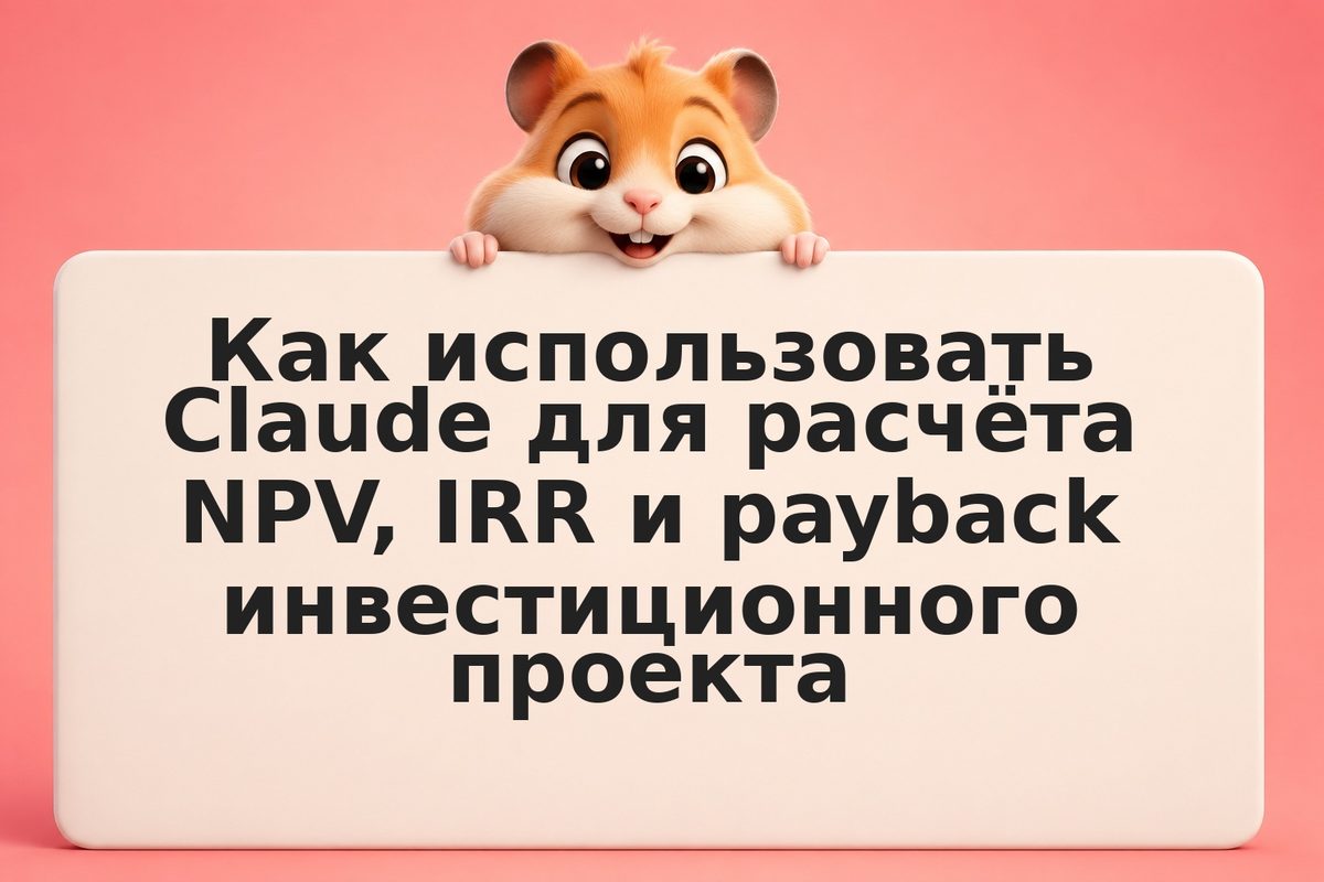 Как использовать Claude для расчёта NPV, IRR и payback инвестиционного проекта