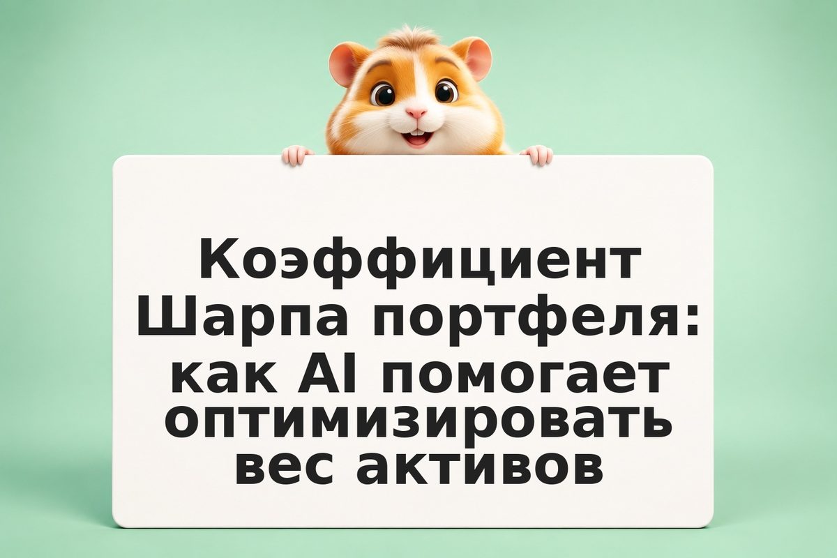 Коэффициент Шарпа портфеля: как AI помогает оптимизировать вес активов