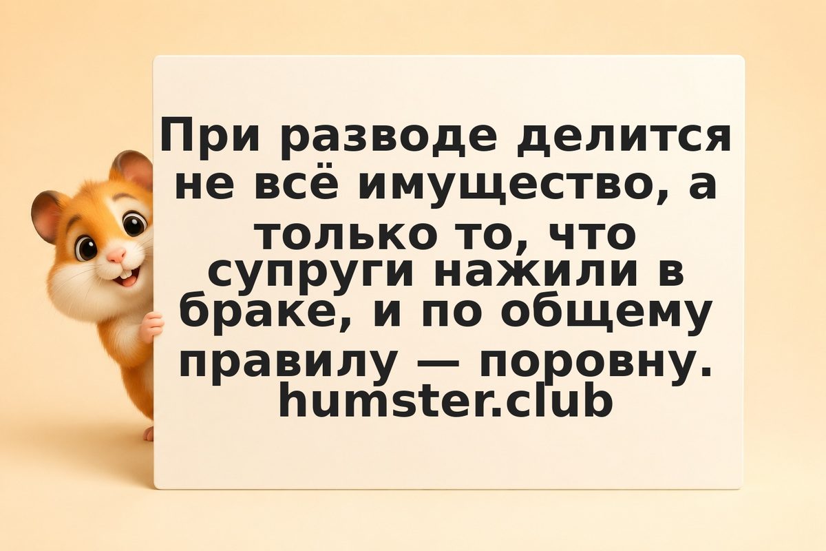Раздел имущества и долгов при разводе