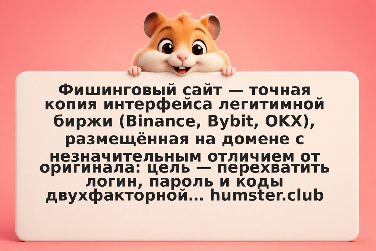 Фишинговый сайт криптобиржи: как распознать подделку и защитить аккаунт в 2026 г