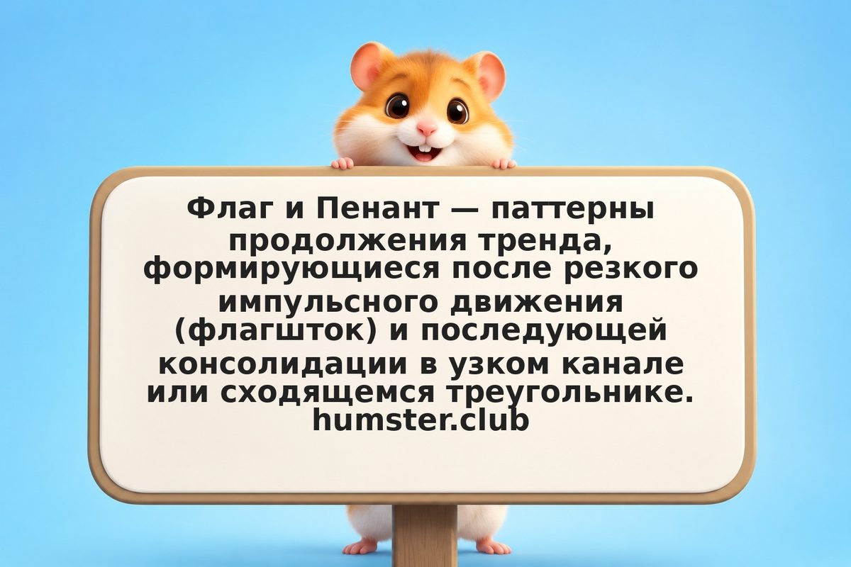 Флаг и Пенант: формирование паттернов, целевые уровни и зоны входа