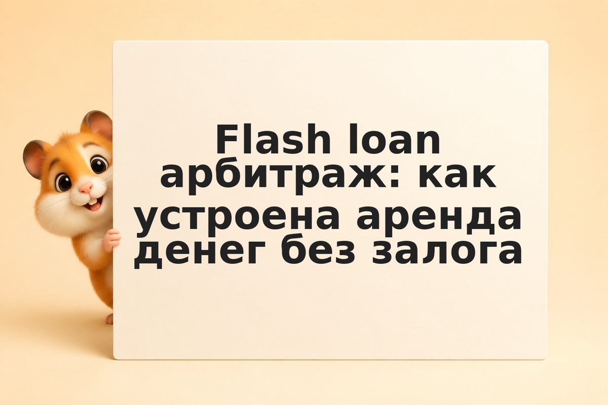 Flash loan арбитраж: как устроена аренда денег без залога