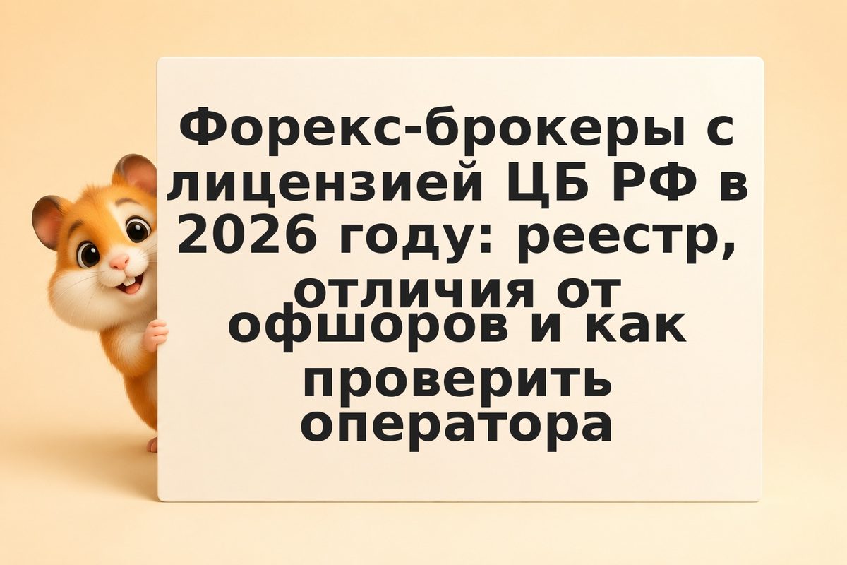 Форекс-брокеры с лицензией ЦБ РФ в 2026 году: реестр, отличия от офшоров и как п