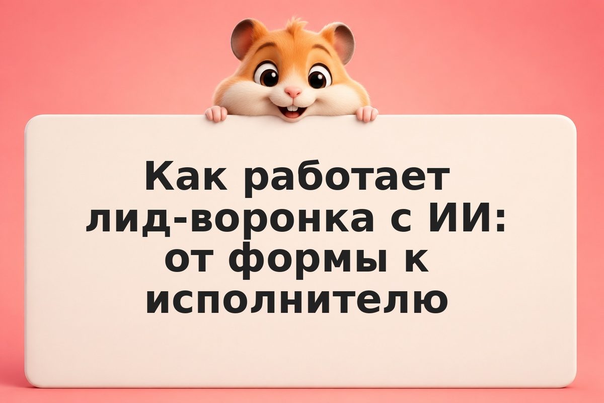 Как работает лид-воронка с ИИ: от формы к исполнителю