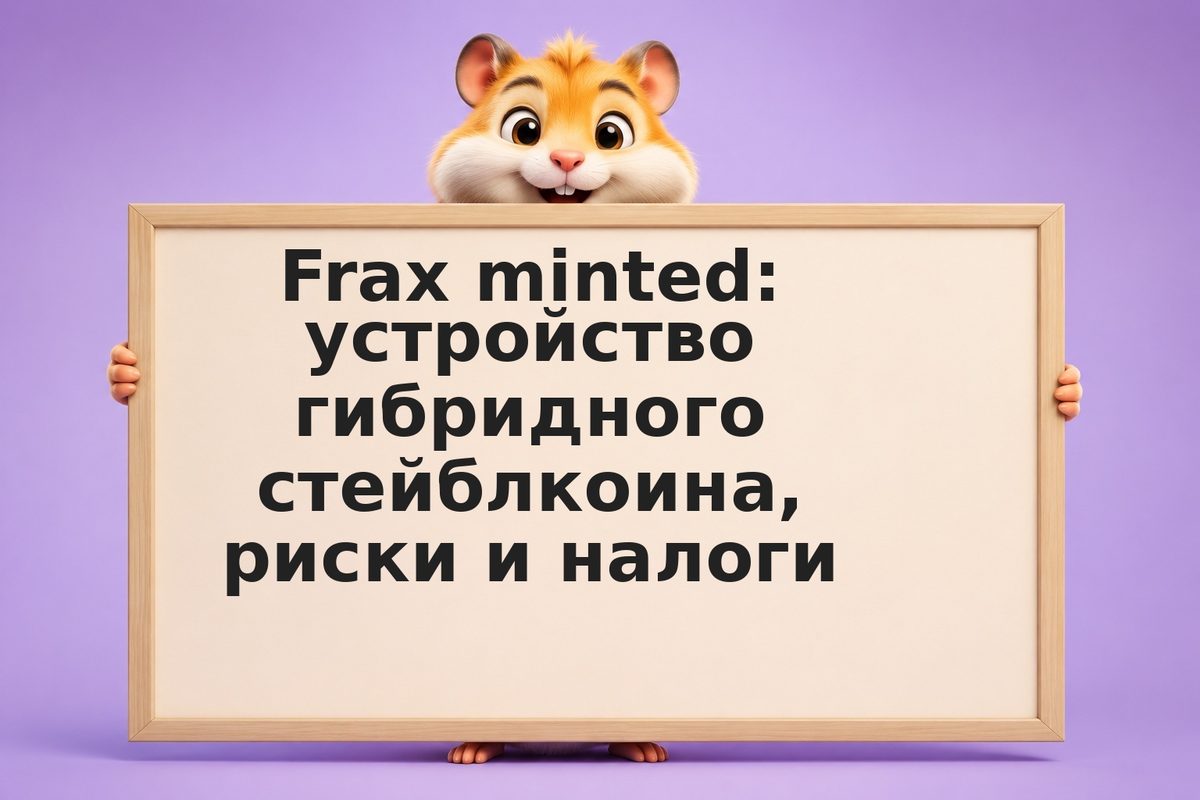 Frax minted: устройство гибридного стейблкоина, риски и налоги