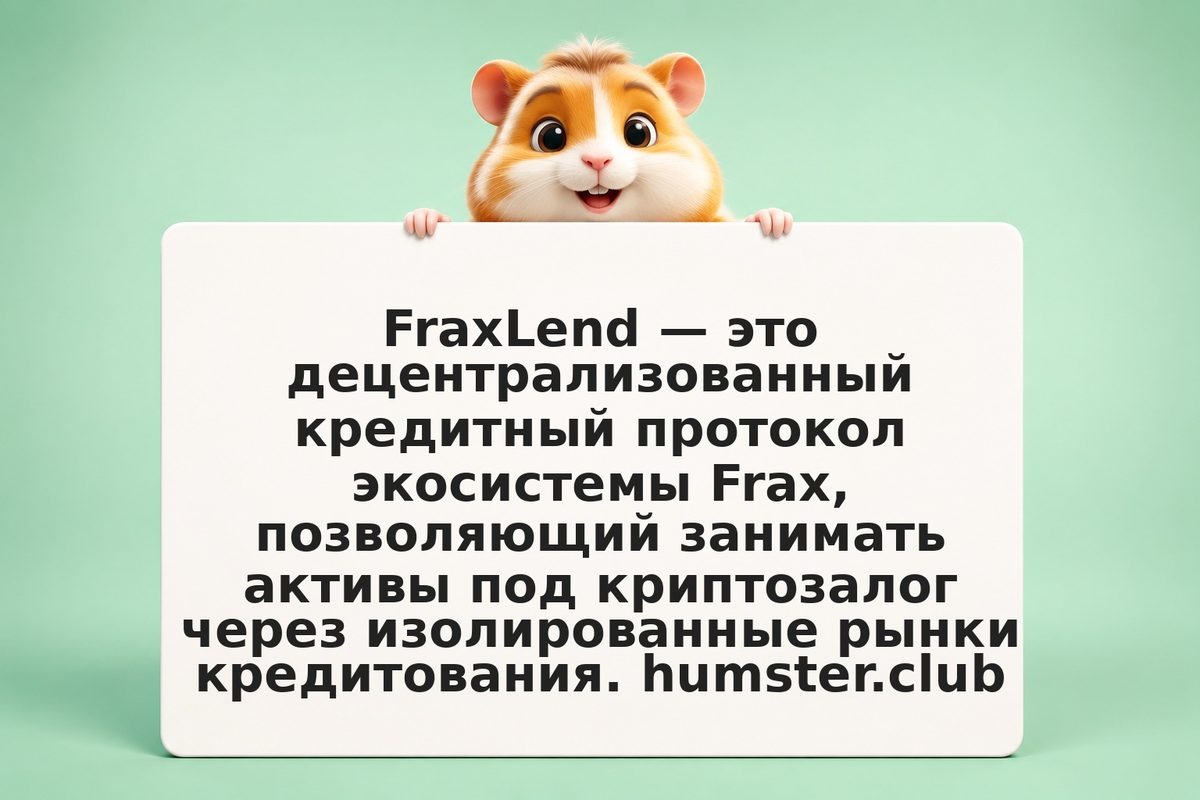 FraxLend: как брать займы под коллатерал в экосистеме Frax