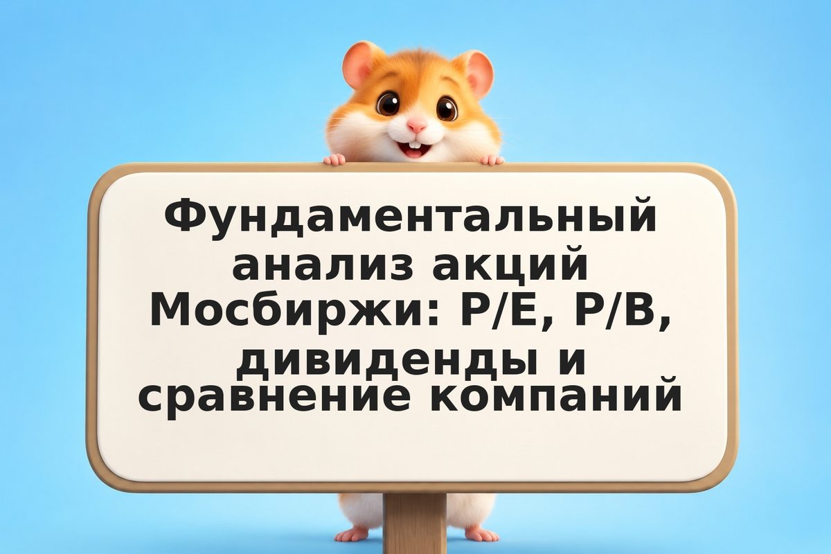 Фундаментальный анализ акций Мосбиржи: P/E, P/B, дивиденды и сравнение компаний