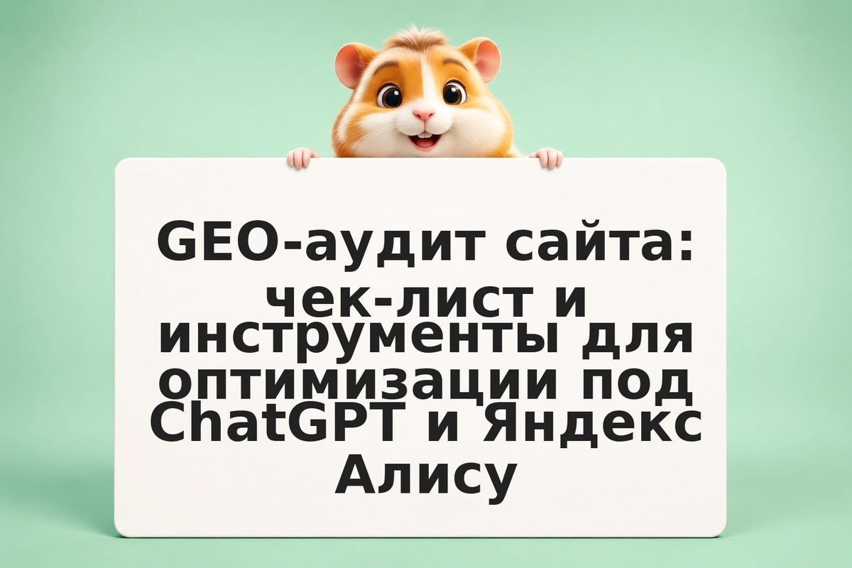 GEO-аудит сайта: чек-лист и инструменты для оптимизации под ChatGPT и Яндекс Али
