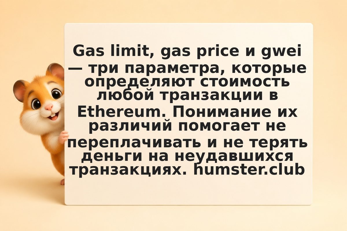 Gas limit, gas price и gwei: как разобраться в Ethereum
