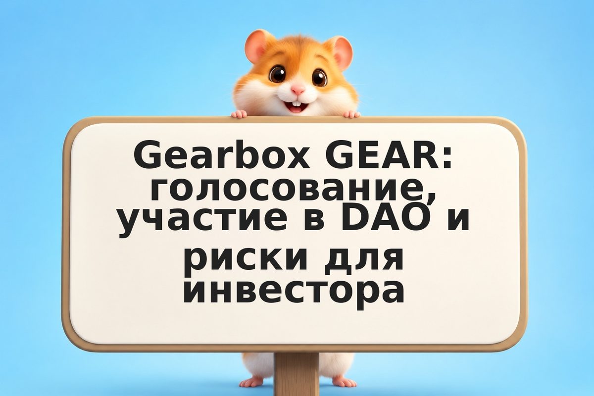 Gearbox GEAR: голосование, участие в DAO и риски для инвестора