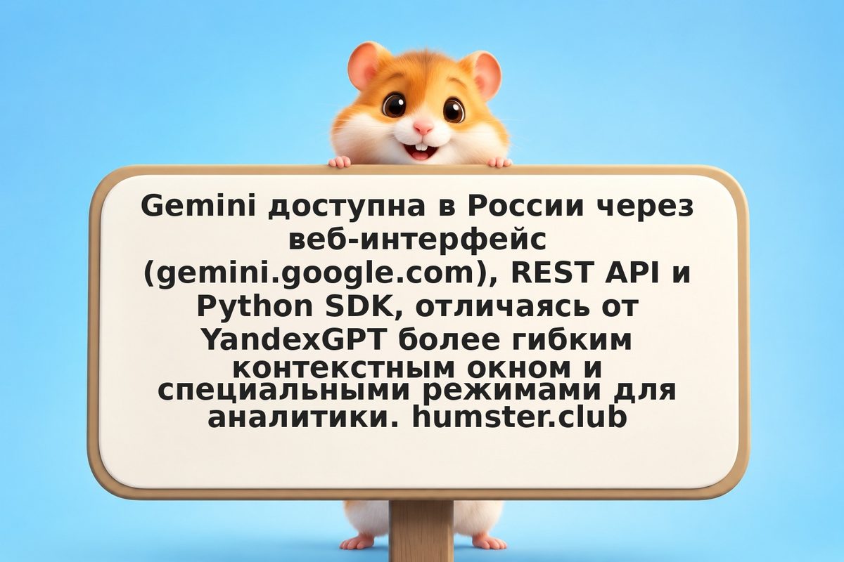Как пользоваться Google Gemini в России: Web, API, Python SDK