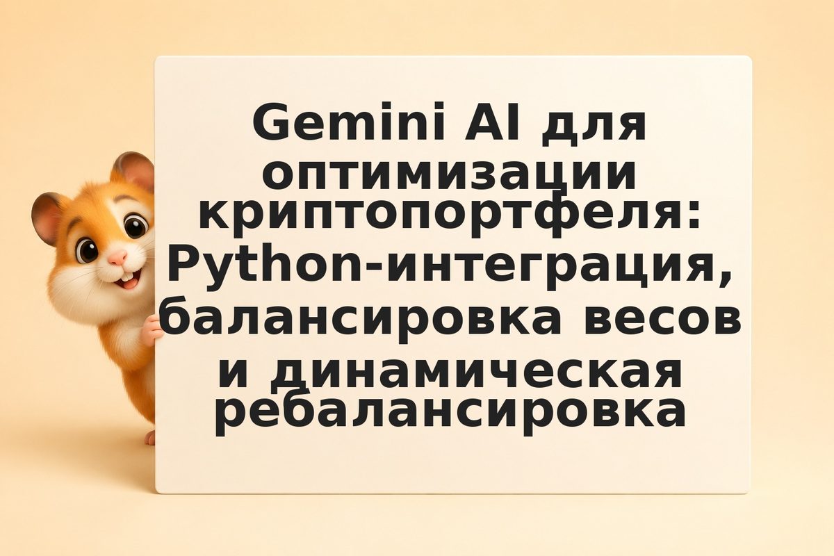 Gemini AI для оптимизации криптопортфеля: Python-интеграция, балансировка весов 