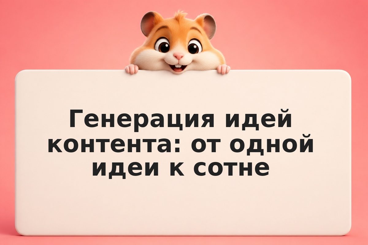 Генерация идей контента: от одной идеи к сотне