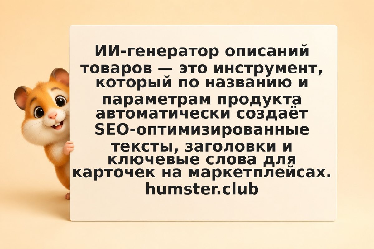 Генератор описаний товара на базе ИИ: SEO-заголовки, ключи и характеристики авто