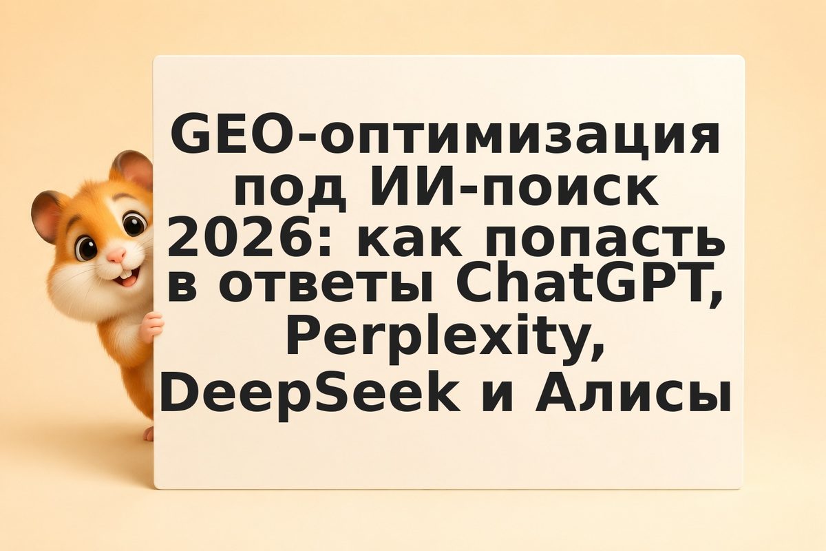 GEO-оптимизация под ИИ-поиск 2026: как попасть в ответы ChatGPT, Perplexity, Dee