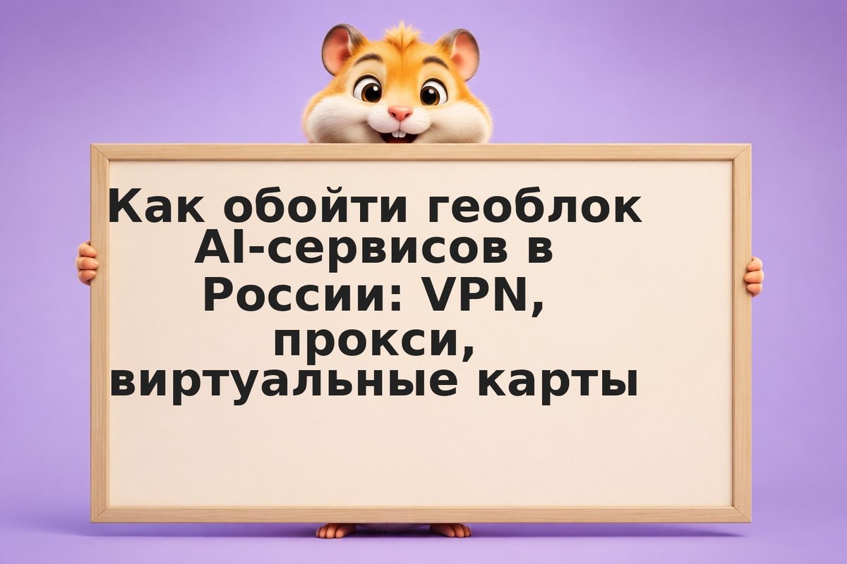 Как обойти геоблок AI-сервисов в России: VPN, прокси, виртуальные карты