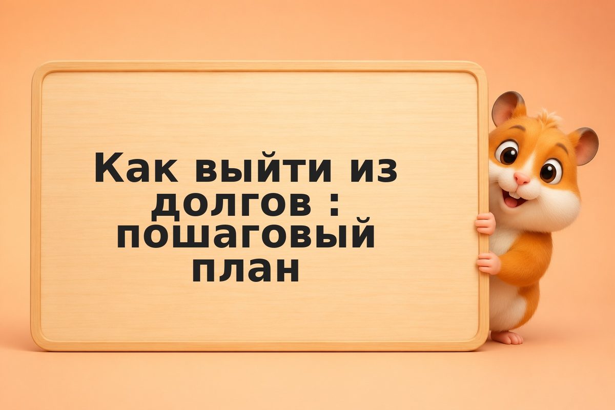 Как выйти из долгов: пошаговый план