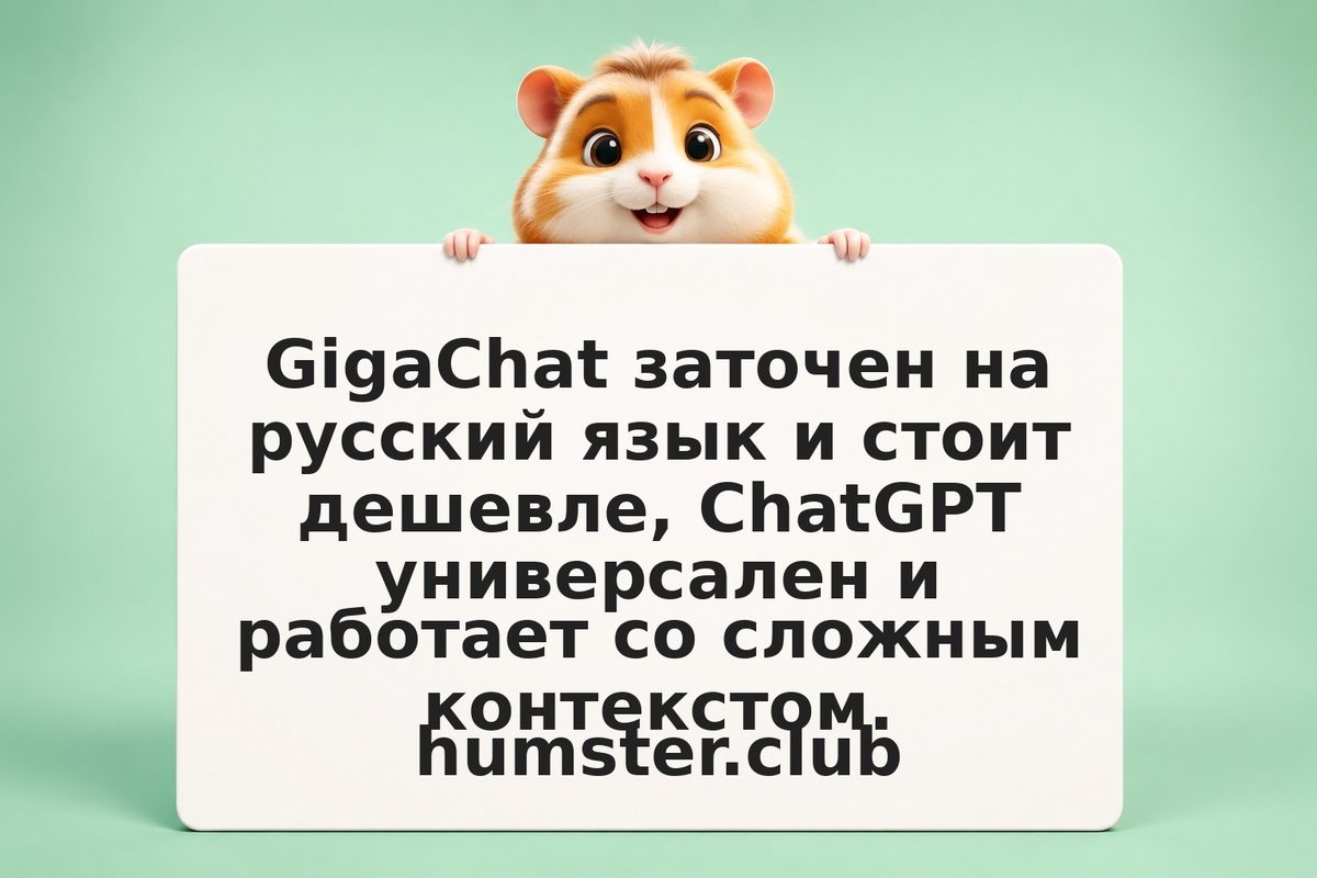 GigaChat или ChatGPT: какая модель лучше для русского языка