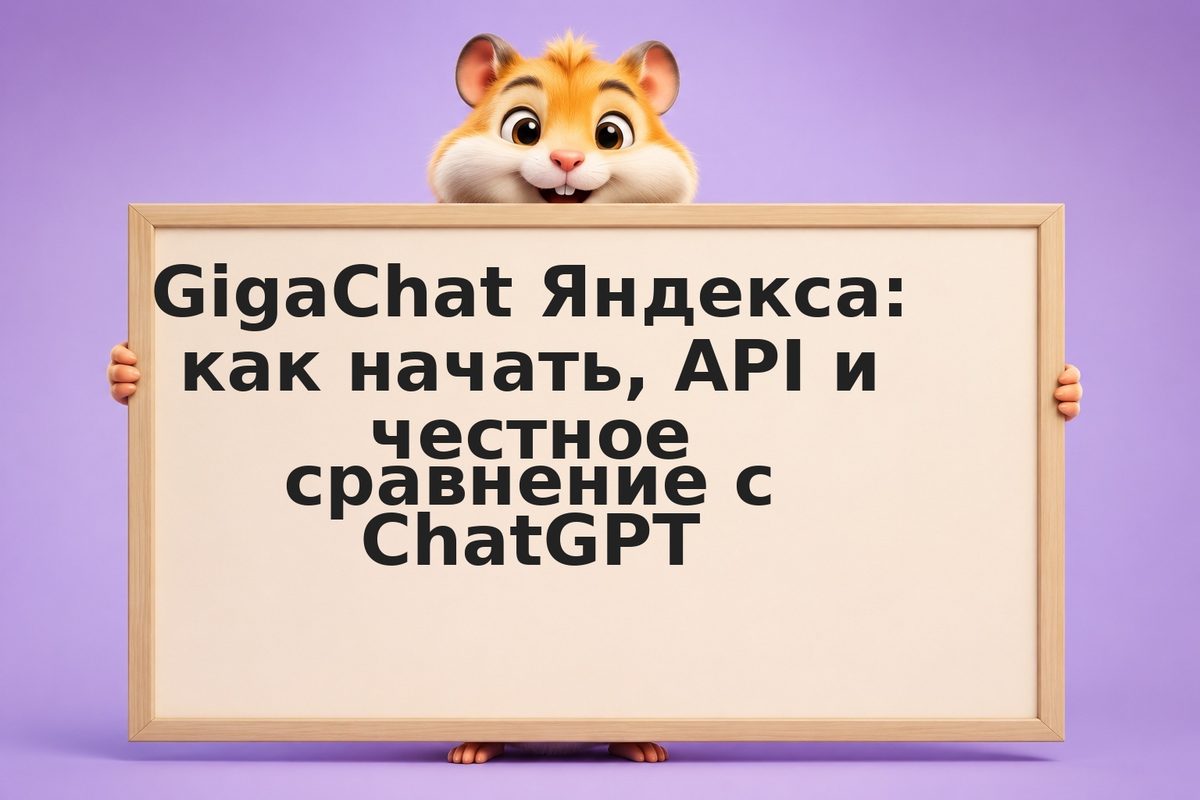 GigaChat Яндекса: как начать, API и честное сравнение с ChatGPT