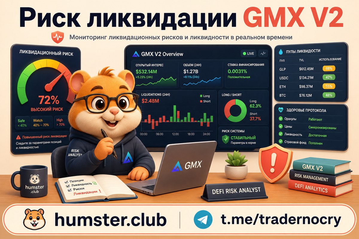 Мониторинг ликвидационного риска на GMX V2 в реальном времени