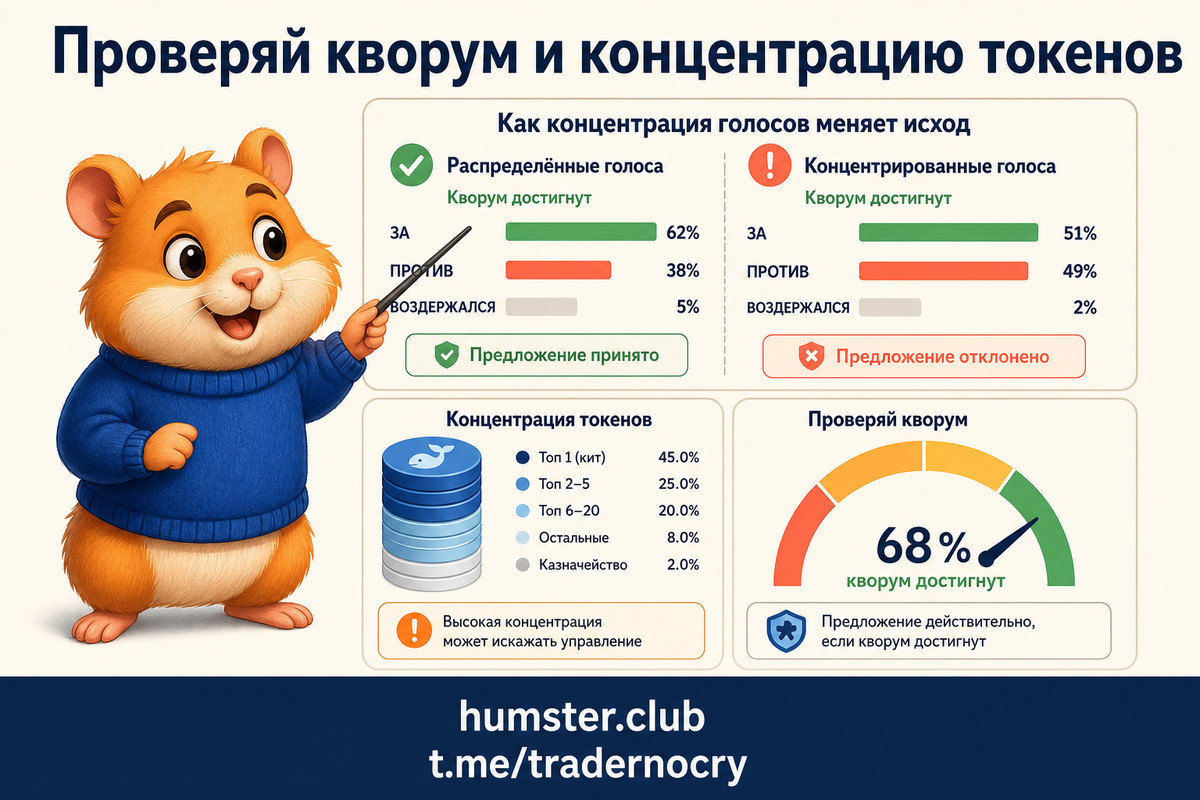 Governance-токены и манипуляция DAO: как киты захватывают управление протоколом