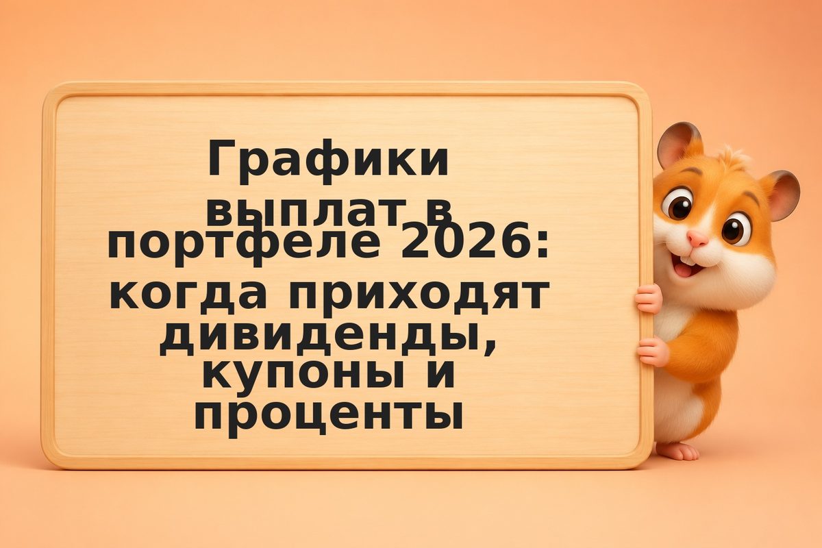Графики выплат в портфеле 2026: когда приходят дивиденды, купоны и проценты