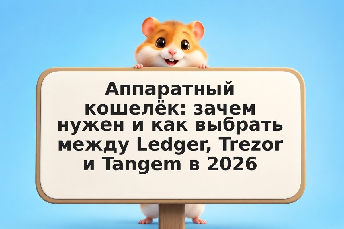 Аппаратный кошелёк: зачем нужен и как выбрать между Ledger, Trezor и Tangem в 20