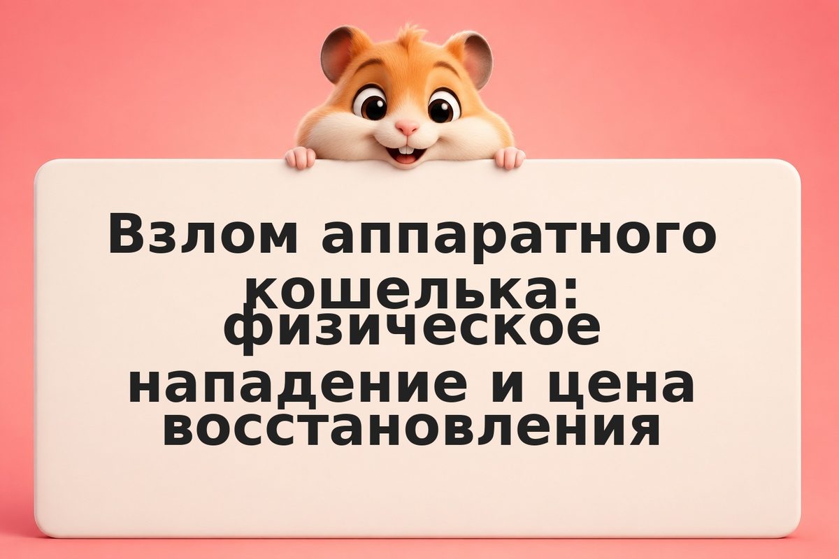 Взлом аппаратного кошелька: физическое нападение и цена восстановления