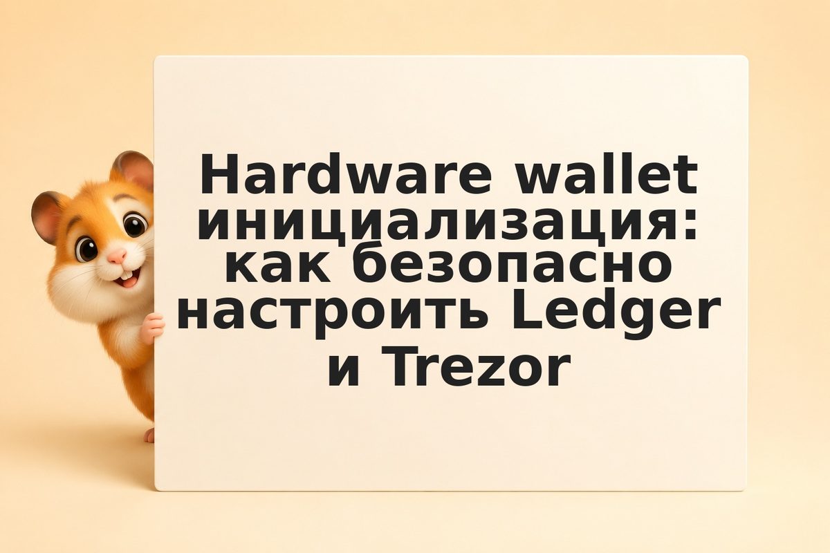 Hardware wallet инициализация: как безопасно настроить Ledger и Trezor