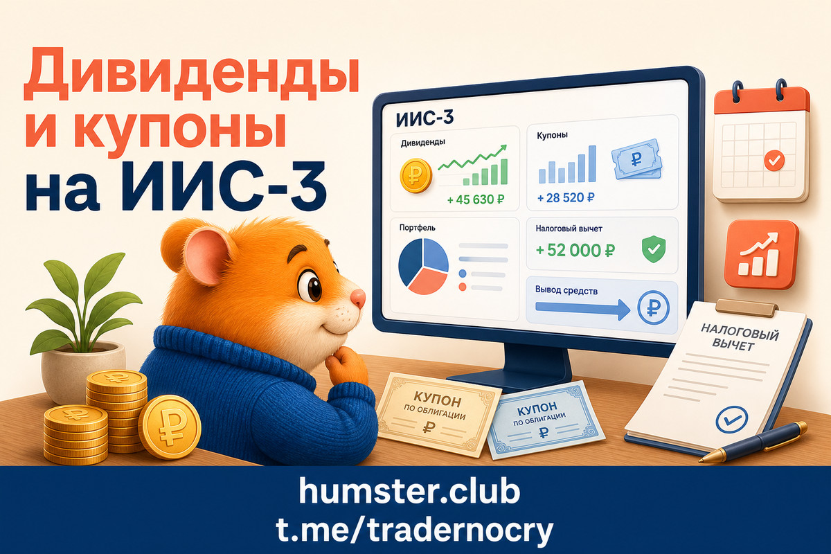 Дивиденды и купоны на ИИС-3: налоги, вывод денег и автоматизация