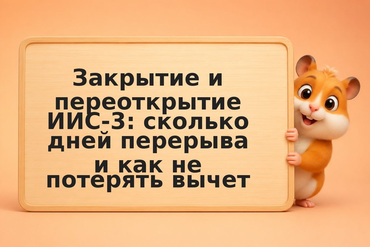 Закрытие и переоткрытие ИИС-3: сколько дней перерыва и как не потерять вычет