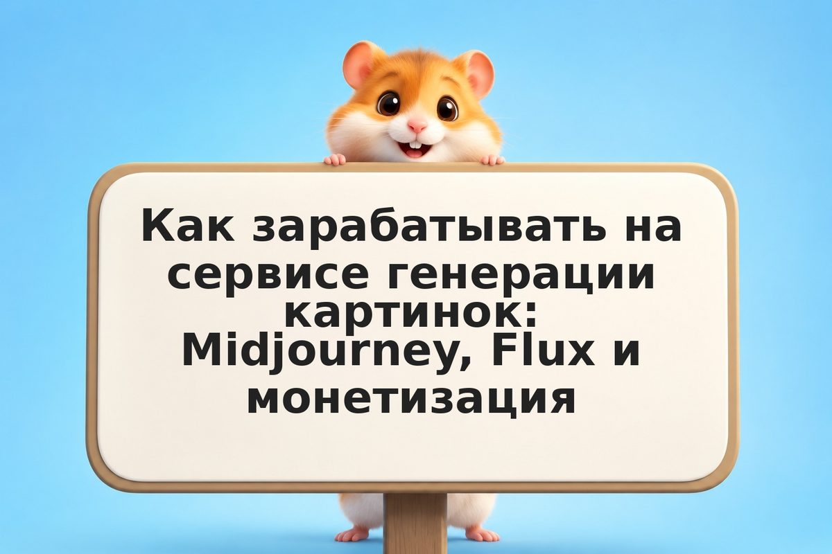 Как зарабатывать на сервисе генерации картинок: Midjourney, Flux и монетизация
